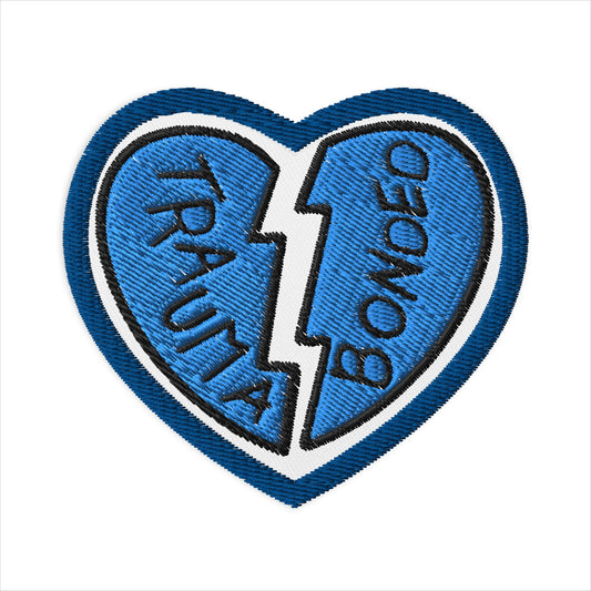 Trauma Bonded Embroidered Heart Patch