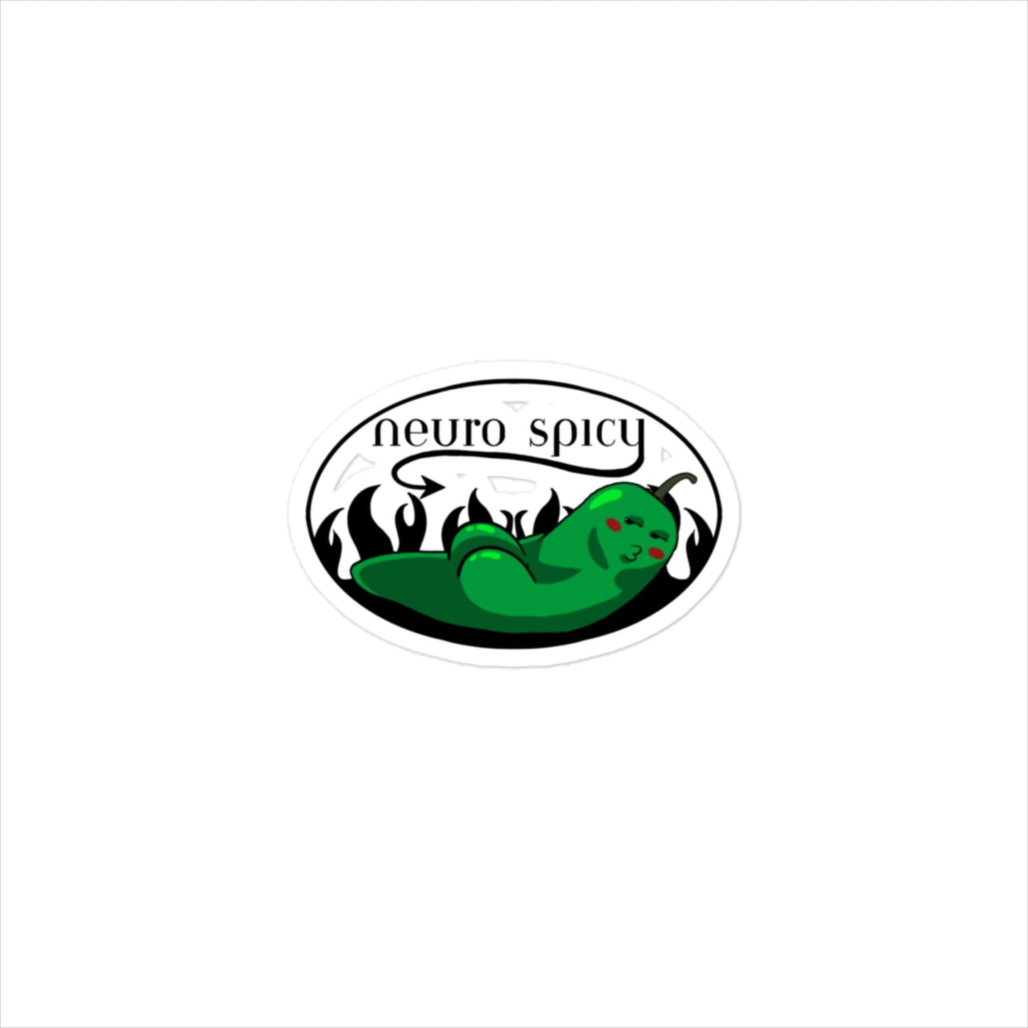 Neuro Spicy Sticker - White