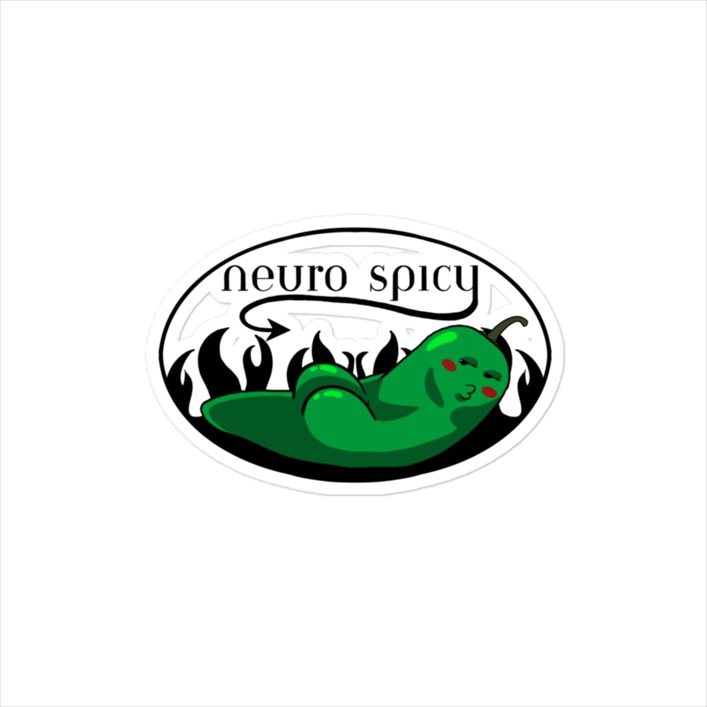 Neuro Spicy Sticker - White