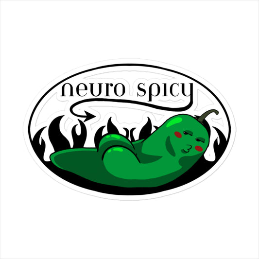 Neuro Spicy Sticker - White