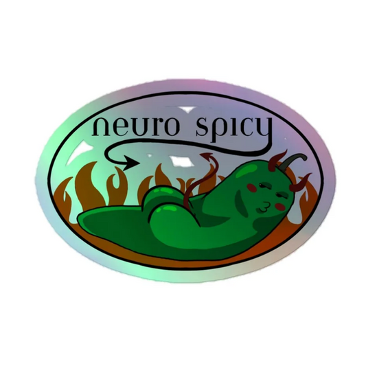 Neuro Spicy Sticker - Holographic