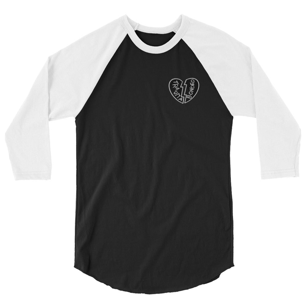 Trauma Bonded Baseball Tee - Black