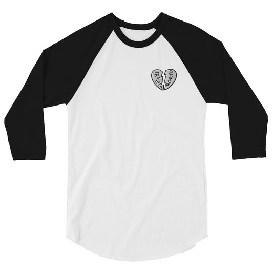 Trauma Bonded Baseball Tee - White